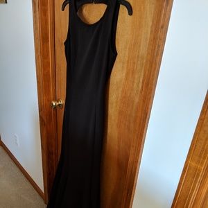 Black mermaid formal dress